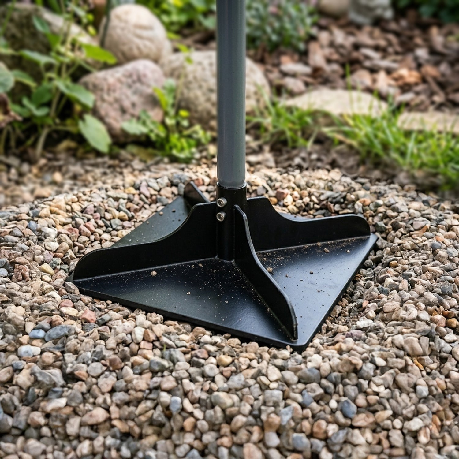 Woodside Heavy Duty Reinforced Steel Ground Tamper | Professional Soil & Gravel Compactor
