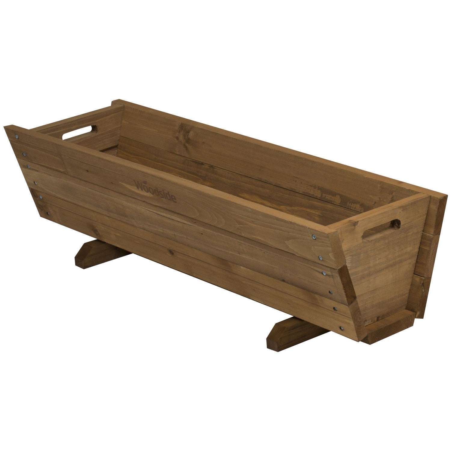 Woodside Sutton Wooden Garden Planter Plant/Flower Trough Container Box