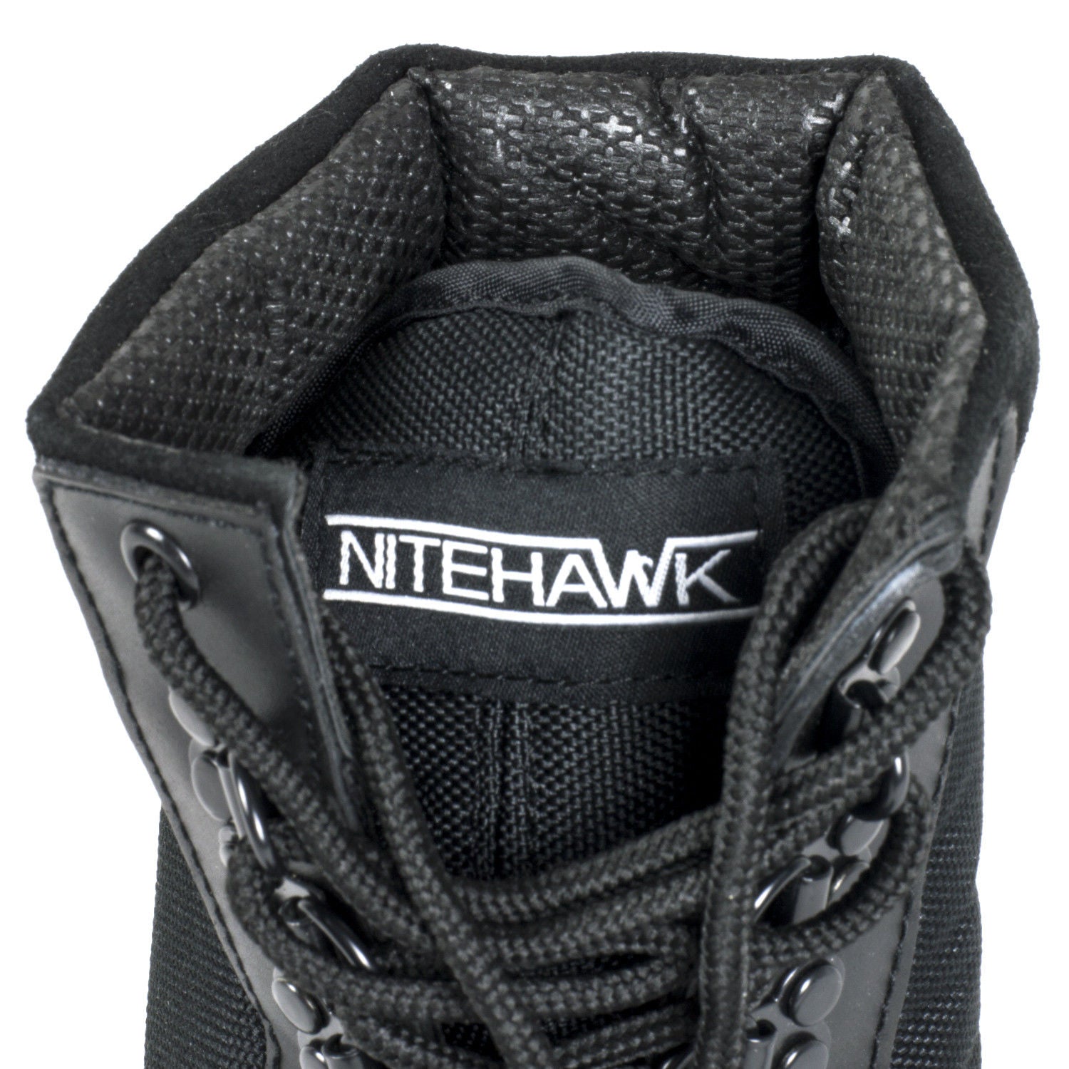 Nitehawk Army/Military Patrol Black Leather Combat Boots Outdoor Cadet Security