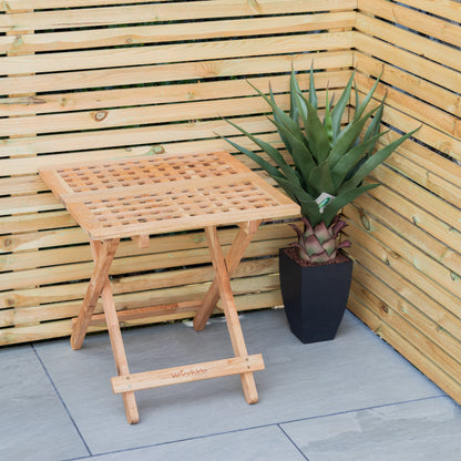 Woodside Belford Folding Walnut Wood Table