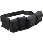 Nitehawk Black Police/Security Heavy Duty Patrol Belt With Pouches