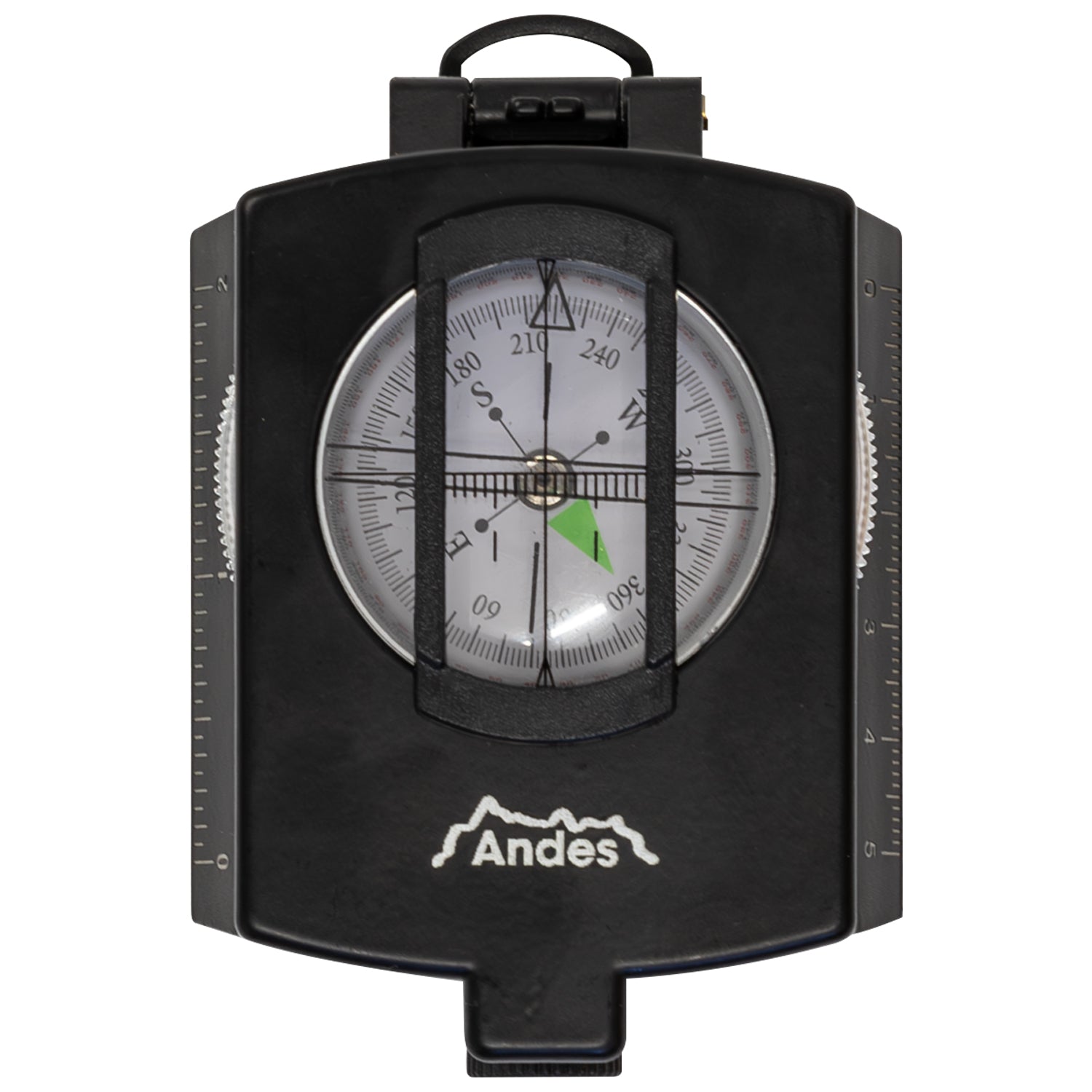 Andes Military Hiking Navigation Compass for Orienteering, Waterproof with Case