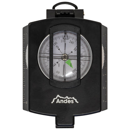Andes Military Hiking Navigation Compass for Orienteering, Waterproof with Case
