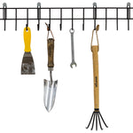 Woodside Wall Mounted Hand Garden Tool Organiser Hanger Racks - 4 PACK, 32 Hooks