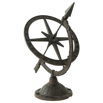 Woodside Decorative Cast Iron Traditional Antique Garden Table Sundial