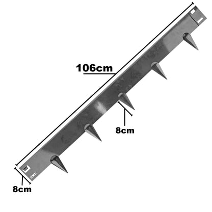Woodside 5m Lawn Border Edging Set Black – Flexible Powder Coated Garden Border with Spikes