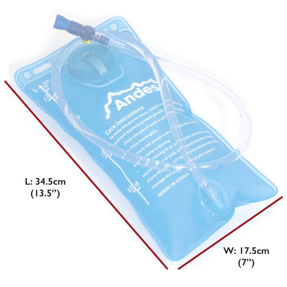 2 Litre Hydration Bladder/Pack Water Reservoir Pouch For Hiking/Cycling By Andes