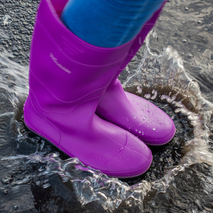 Woodside Waterproof Wellington Boots PURPLE