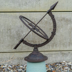 Woodside Decorative Cast Iron Traditional Antique Garden Table Sundial