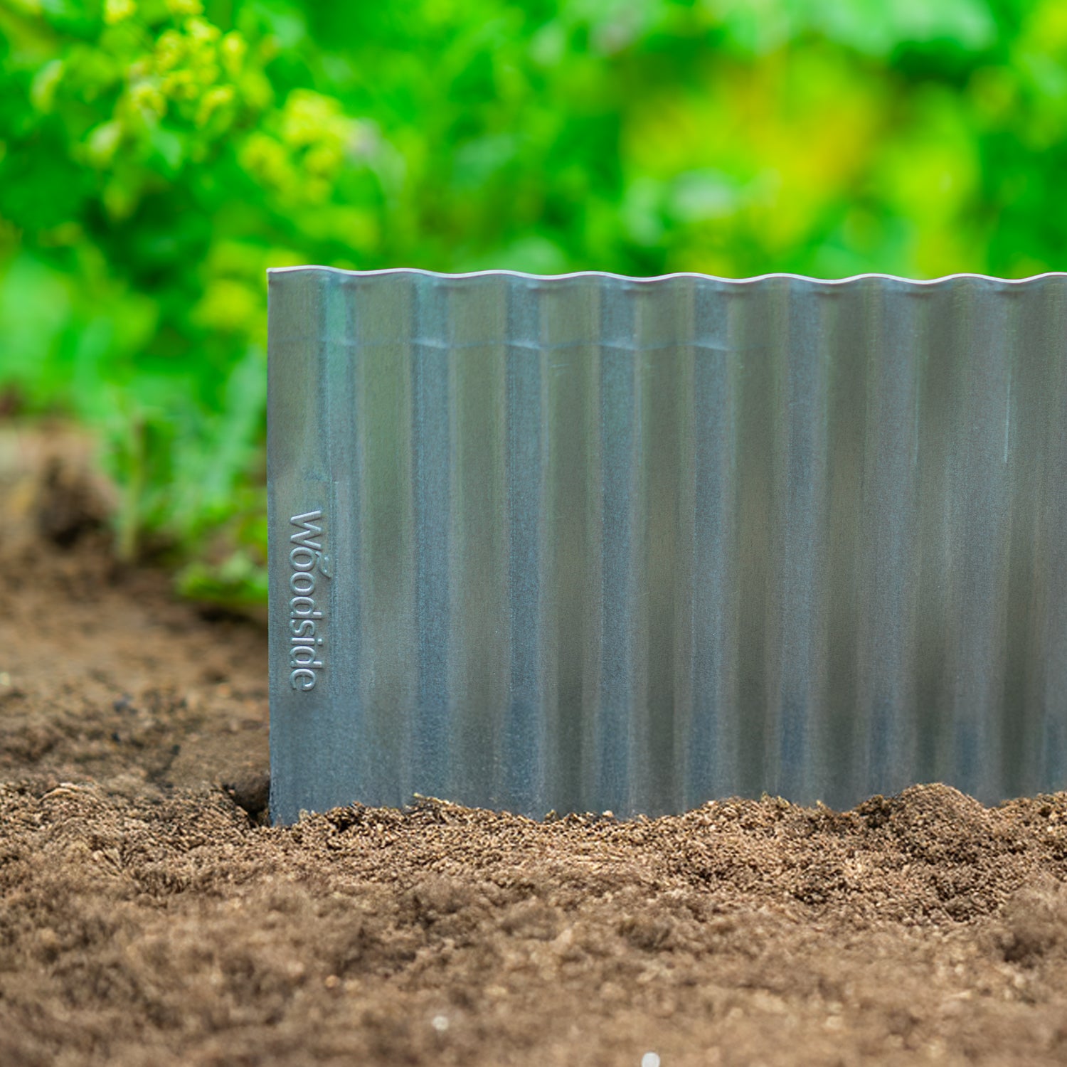 Woodside Galvanised Steel Lawn/Path Border Edging Flexible Fence Rolls - 3 Pack - 15m Total Length