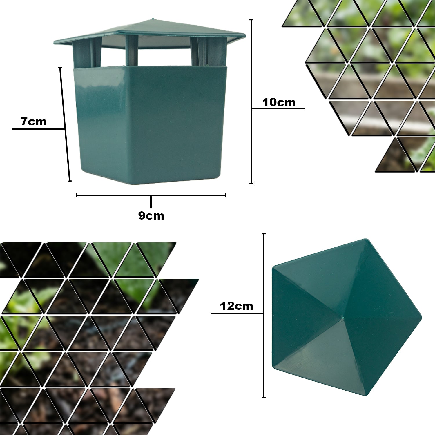 Woodside 4 Pack Snail Catcher Traps – Reusable Slug Control for Gardens, Natural Beer Trap Solution