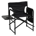 Andes Aluminium Folding Camping/Garden/Fishing Directors Chair with Side Table