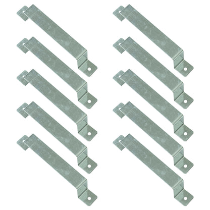 Pack of 10 Galvanised Steel Woodside Fence Panel 4" x 4" Post Security Brackets