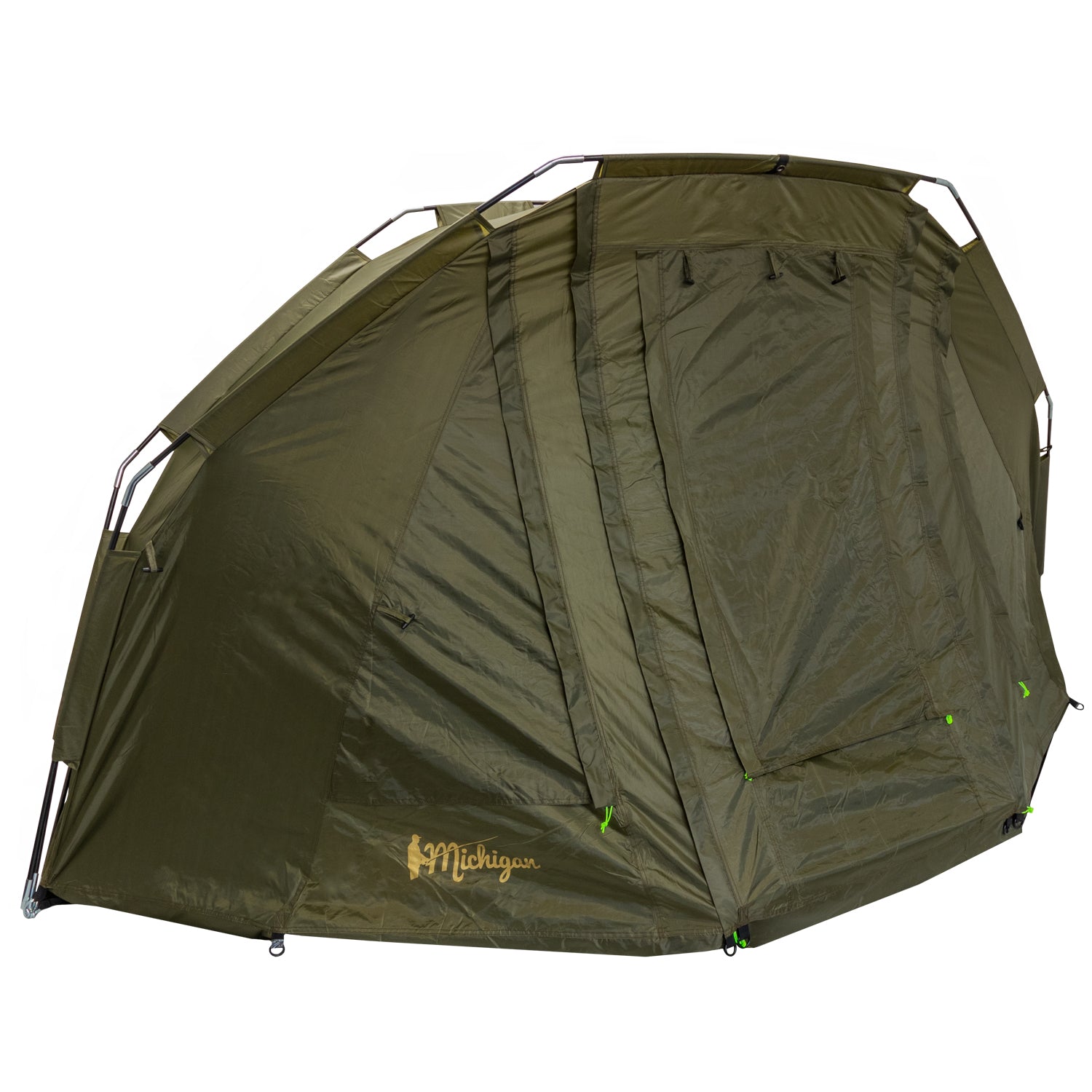 Michigan 1-2 Man Bivvy Brolly Shelter, Carp Fishing Overnight Waterproof Tent