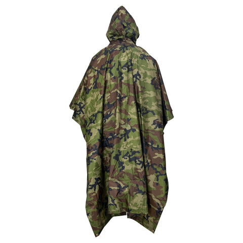 Nitehawk Camouflage Waterproof Hooded Poncho Outdoor Camping Hiking Rain Cover