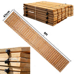 Woodside 32ft Roll Out Garden Walkway – Foldable Fir Wood Garden Pathway for Lawns & Gravel