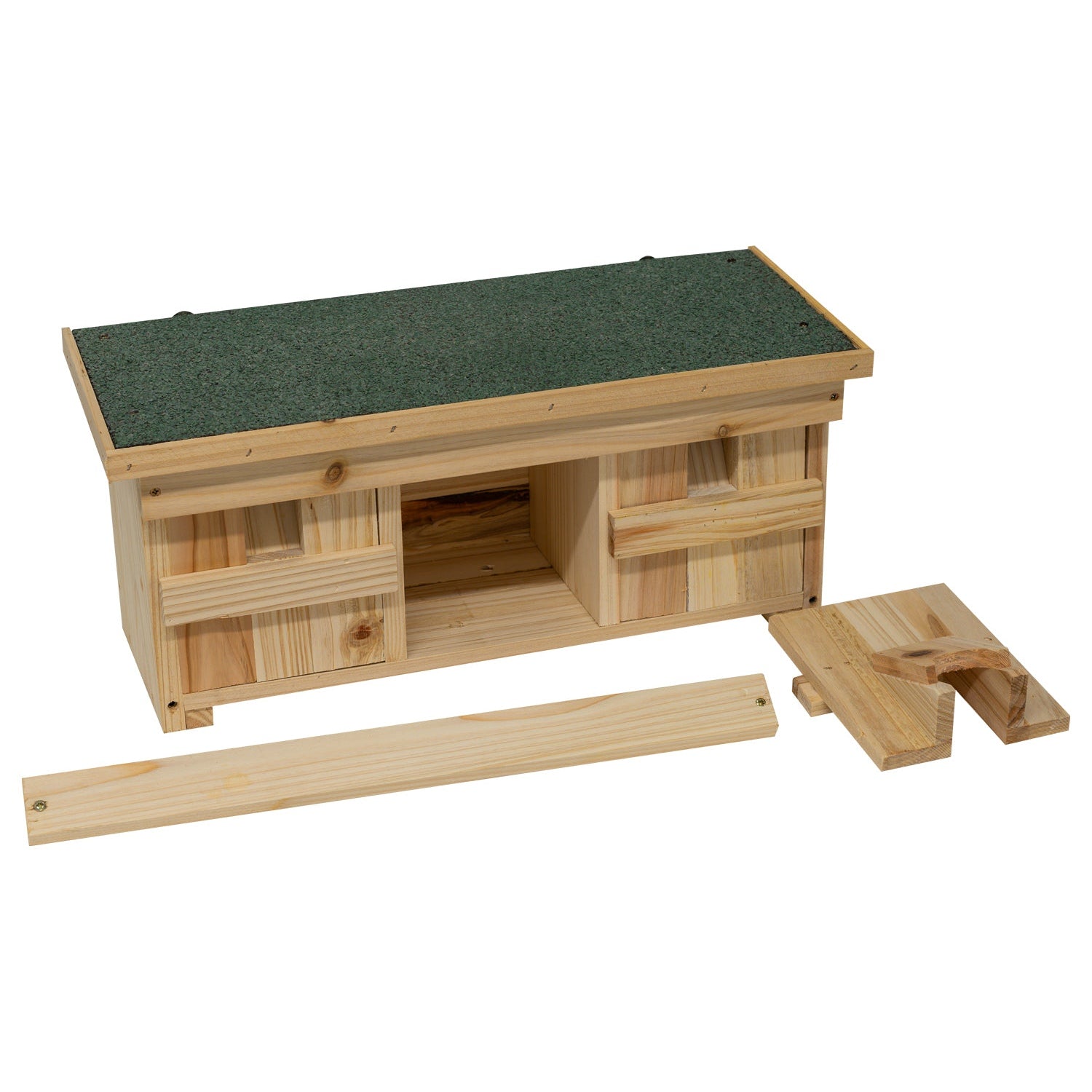 Woodside Wooden Nesting Wild Bird Box, Sparrow Colony Terrace, Removable Fronts