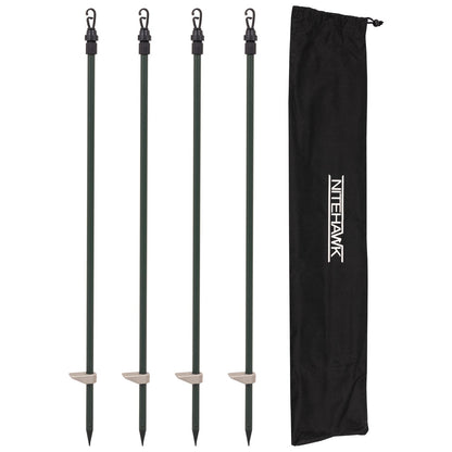 4 X Hide Poles With Carry Bag Pigeon Hunting Shooting Magnet Decoy