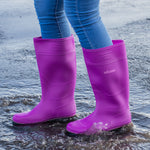 Woodside Waterproof Wellington Boots PURPLE