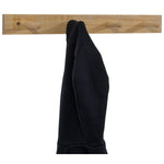 Woodside Wall Mounted Wooden Peg Rail, Coat/Hat/Bag/Towel Rack, Pack of 2