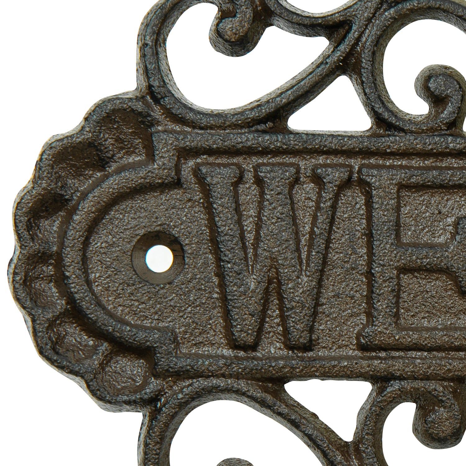 Woodside Decorative Cast Iron Wall Mounted Garden/Home Welcome Sign