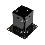 Woodside Bolt Down Fence Post Holder - 100mm x 100mm x 150mm