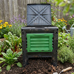 Woodside 300L Garden Composter – Heavy Duty Plastic Compost Bin with Ventilation & Easy Access Door