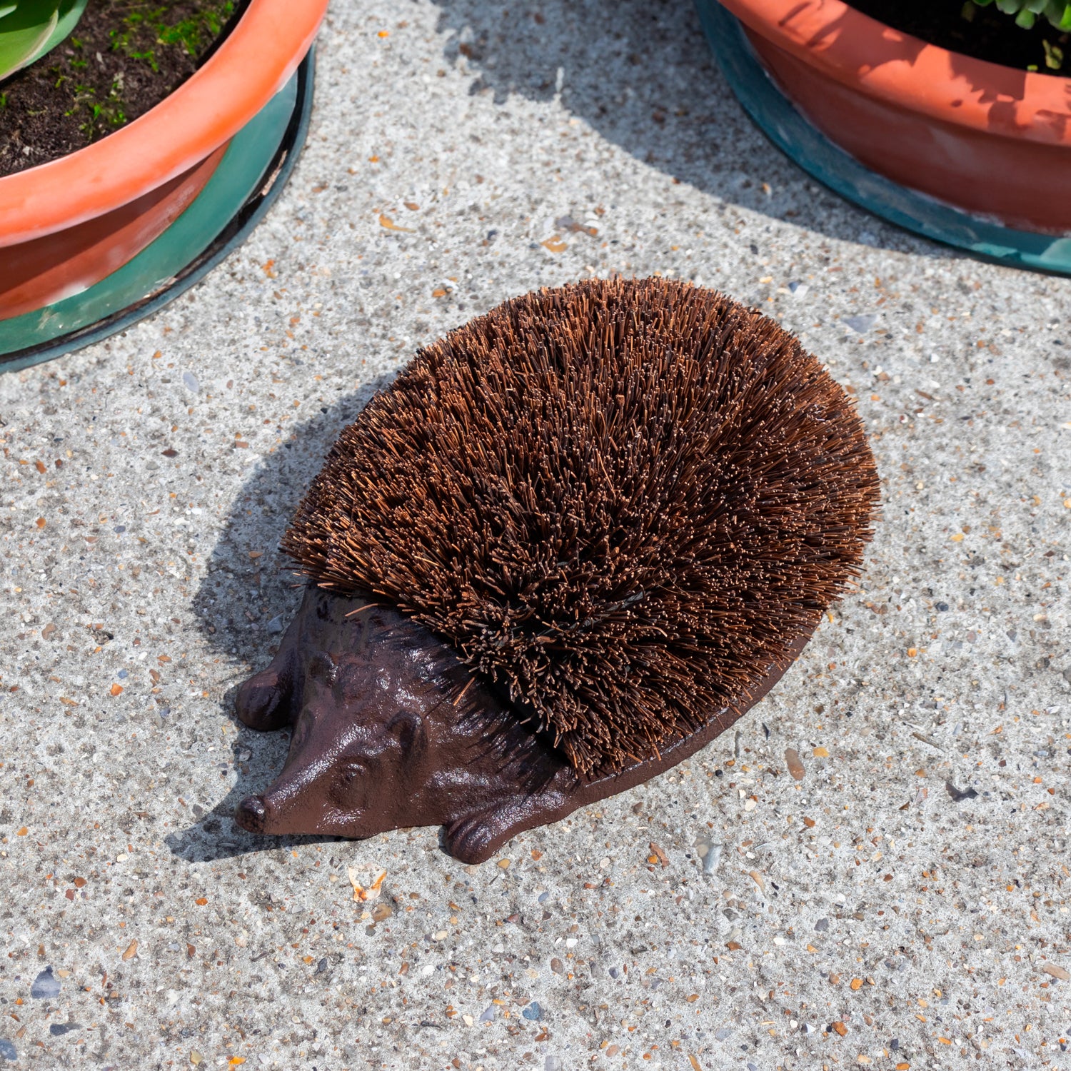 Woodside Cast Iron Hedgehog Boot Brush & Scraper