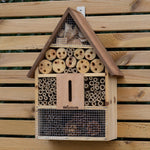 Woodside Wooden Insect Bee House Natural Wood Bug Hotel Shelter Garden Nest Box