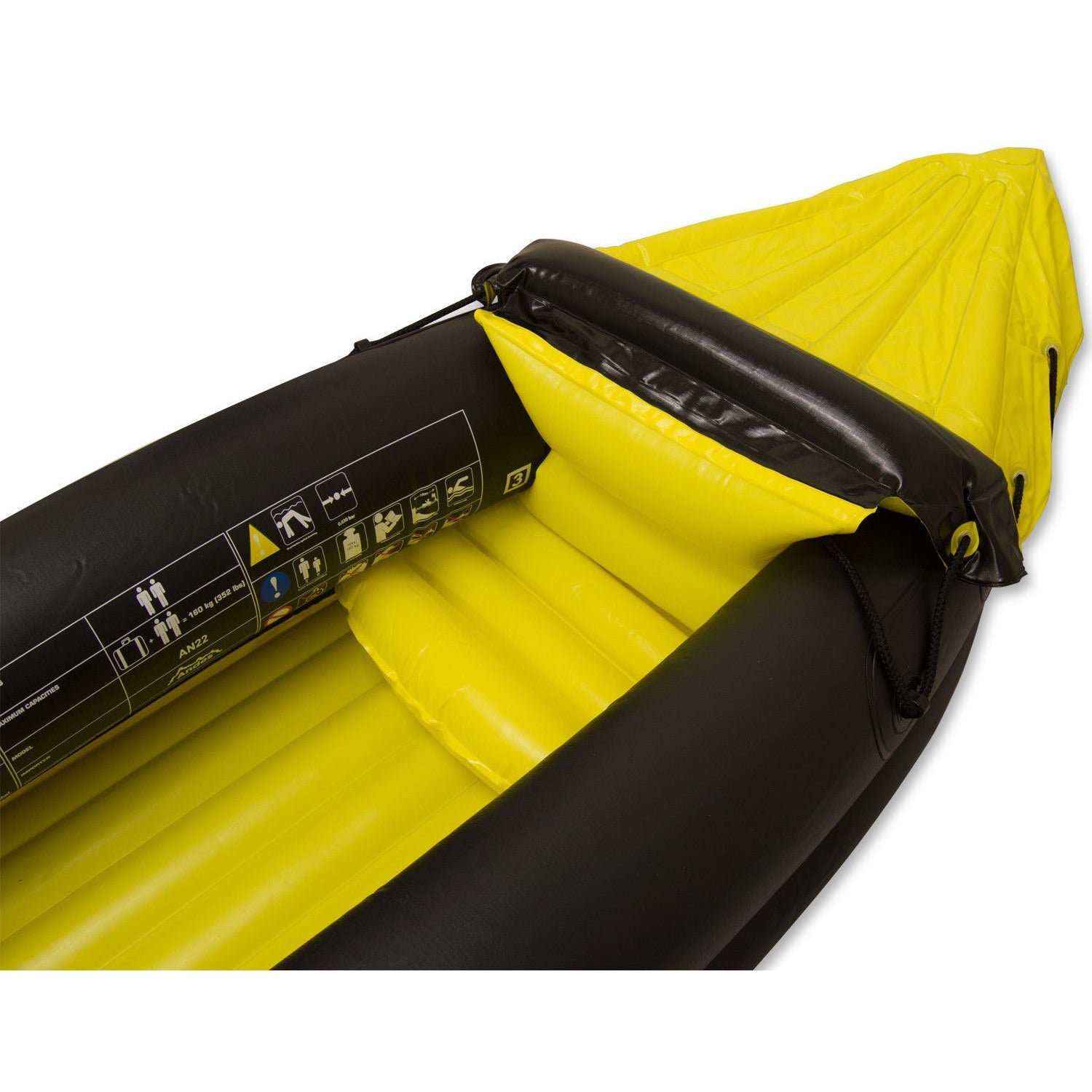 Inflatable Kayak Blow Up Two Person Canoe With Paddle Water Sports