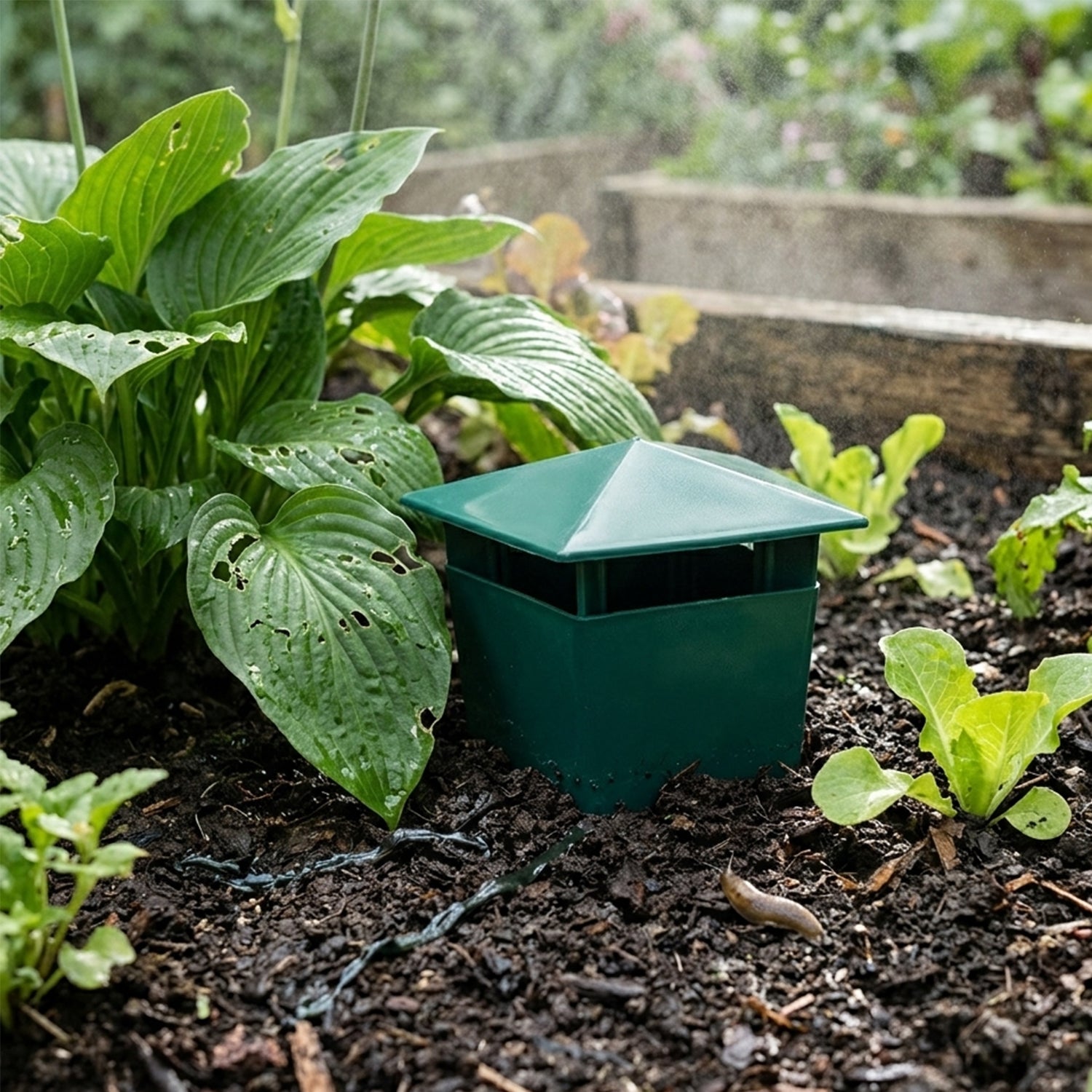 Woodside 4 Pack Snail Catcher Traps – Reusable Slug Control for Gardens, Natural Beer Trap Solution