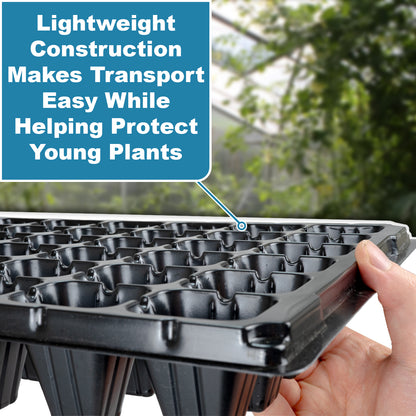 Woodside 60 Cell Root Trainer Seed Trays 24 Pack | Durable Reusable Seedling Growing & Propagation Trays