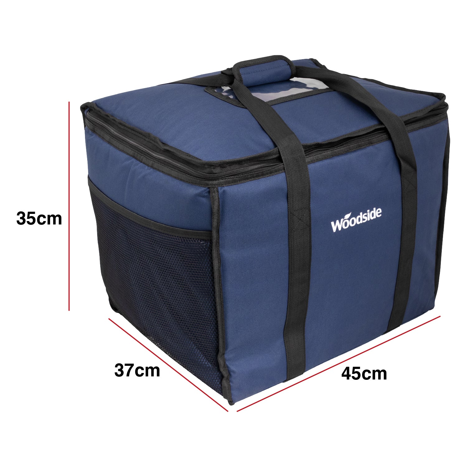 Woodside Extra Large 50L Insulated Cooler Bag For Hot/Cold Food & Drink Delivery