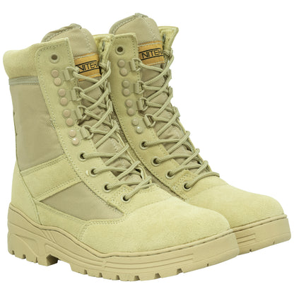 Nitehawk Army/Military Patrol Desert Leather Combat Boots Outdoor Cadet Security