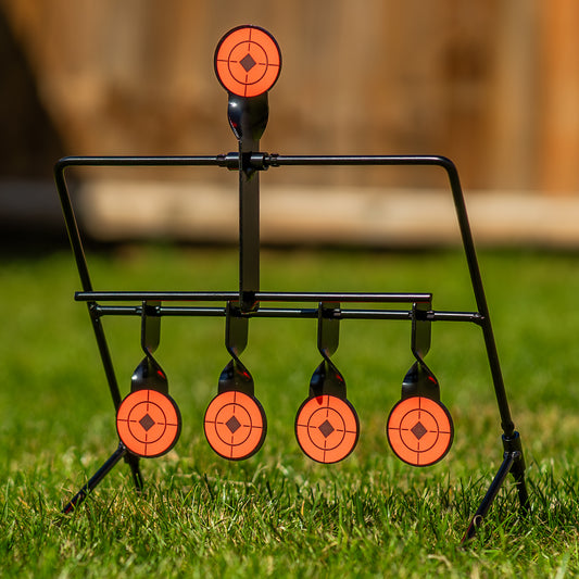 Nitehawk Self Resetting Spinner Air Rifle Metal Practice Shooting Target Set