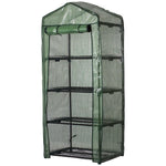 Woodside 4 Tier Garden Greenhouse/Growhouse With Reinforced Cover