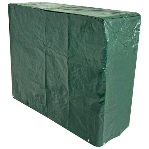 Oxbridge Green Large Garden Barbecue BBQ Cover 120g/M2 PE 1.12m x 0.42m x 0.92m