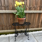 Woodside Heavy Duty Cast Iron Indoor/Outdoor XL Plant Pot Display Stand