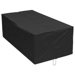 Woodside 6-8 Seater Rectangular Garden Patio Furniture Set Cover Waterproof