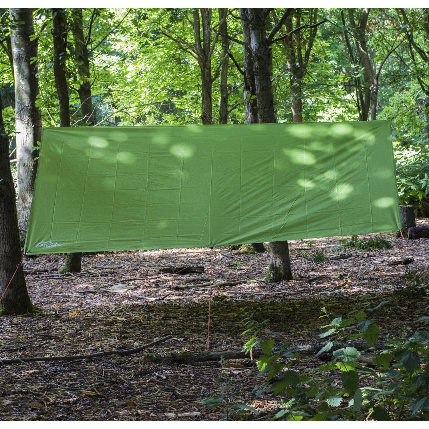 Andes Waterproof Camping Tarpaulin, 3m x 3m with Pegs & Guylines Included