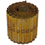 Woodside Metal Garden Border Edging 5m x 16.5cm Decorative Rusted Finish for Lawn/Pathways