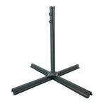 Woodside Heavy Duty Cantilever Parasol Base Stand Steel 100x100cm Garden Umbrella Base Fits 5cm Pole Outdoor Use