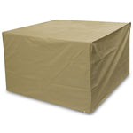 Woodside Heavy Duty Waterproof Garden Rattan Cube Set Cover SAND 120x120x74cm