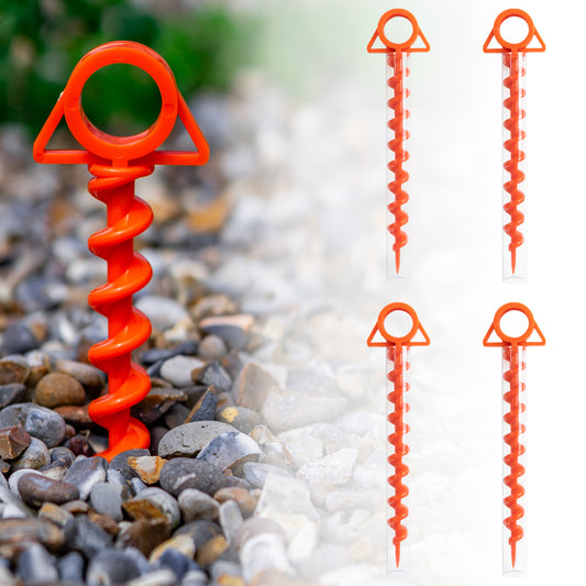 Andes Heavy Duty Ground Anchor Camping Threaded Tent & Gazebo Pegs (pack of 4)