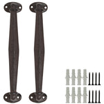 Woodside Cast Iron Heavy Duty Vintage Cupboard Door Pull Handles, Pack of 2