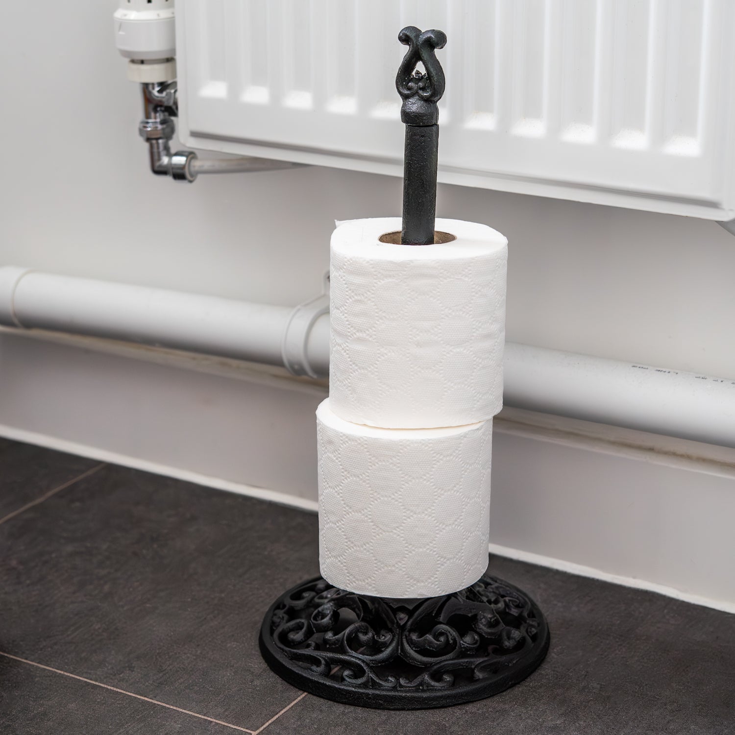 Woodside Cast Iron Toilet Roll Holder