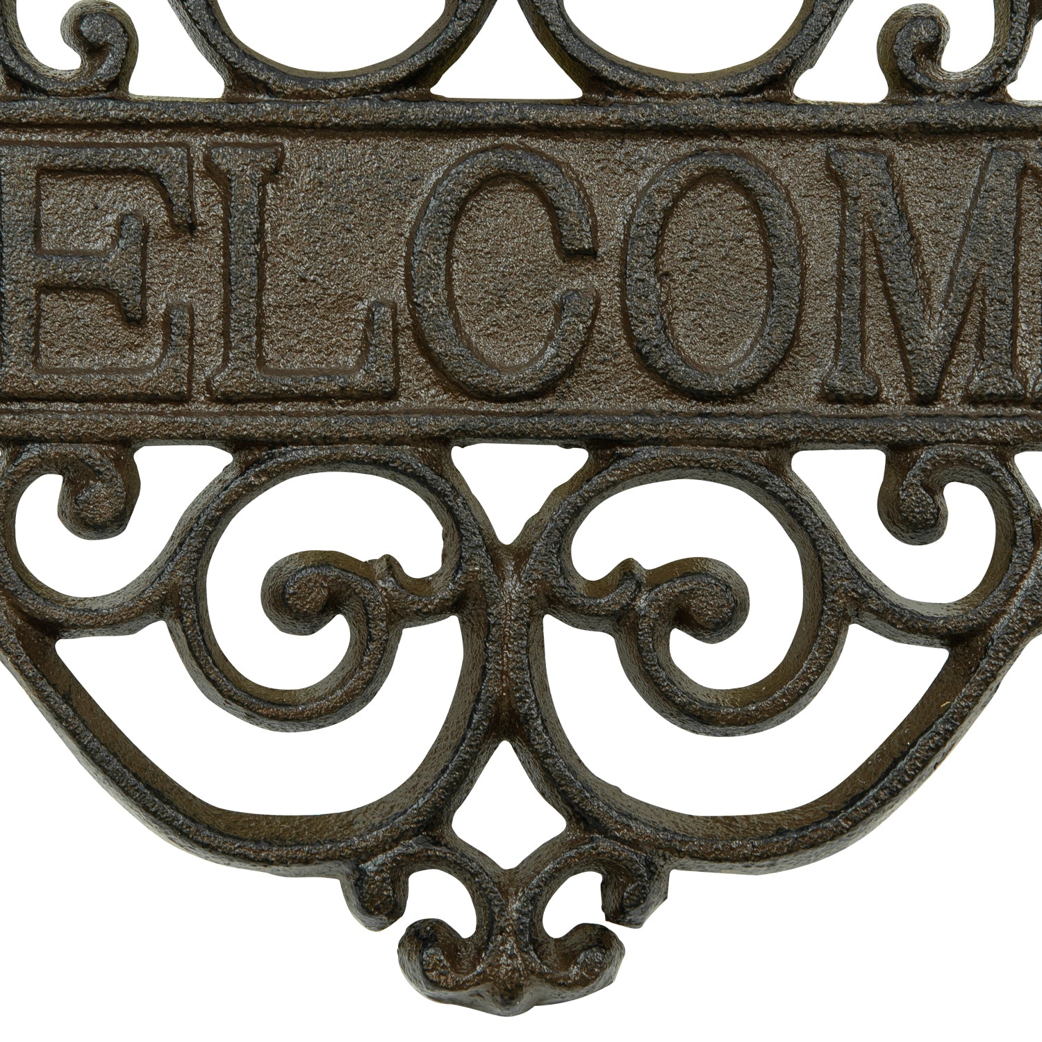 Woodside Decorative Cast Iron Wall Mounted Garden/Home Welcome Sign