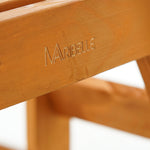 Maribelle 8 Seater Round Wooden Garden/Pub Bench - STAINED