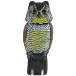 2 x Woodside Large Realistic Bird/Pigeon/Crow Owl Decoy With Rotating Head