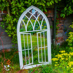 Woodside Truro XL Decorative Arched Outdoor Garden Mirror, W: 64cm x H: 117.5cm